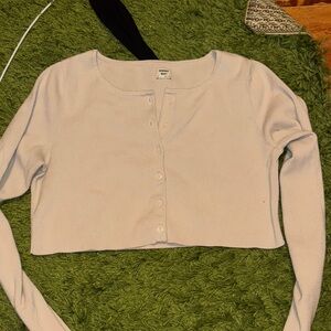 Beige Button-Up Cropped Cardigan- SUNDAY BEST/ARITZIA